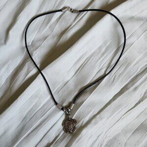Silver Turtle Pendant Necklace